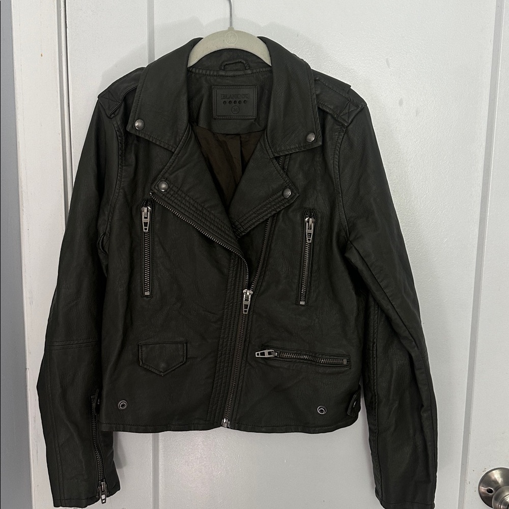 Blank NYC Gray Leather Jacket
